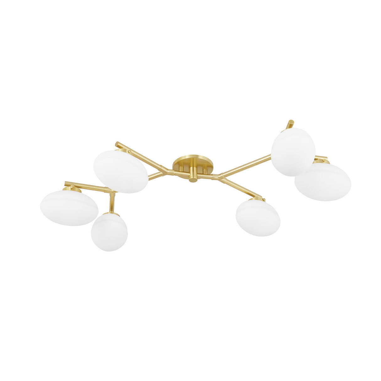 Jace 6 Light Semi-Flush 41", Aged Brass