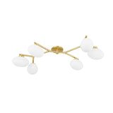 Jace 6 Light Semi-Flush 41", Aged Brass