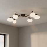 Jace 6 Light Semi-Flush 41", Old Bronze