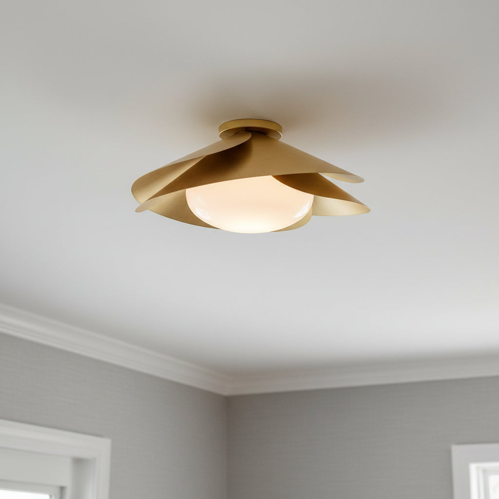 Lola Flush Mount 22 for Modern home with Gray walls