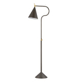 Hayes Floor Lamp, Bronze with Aged Brass