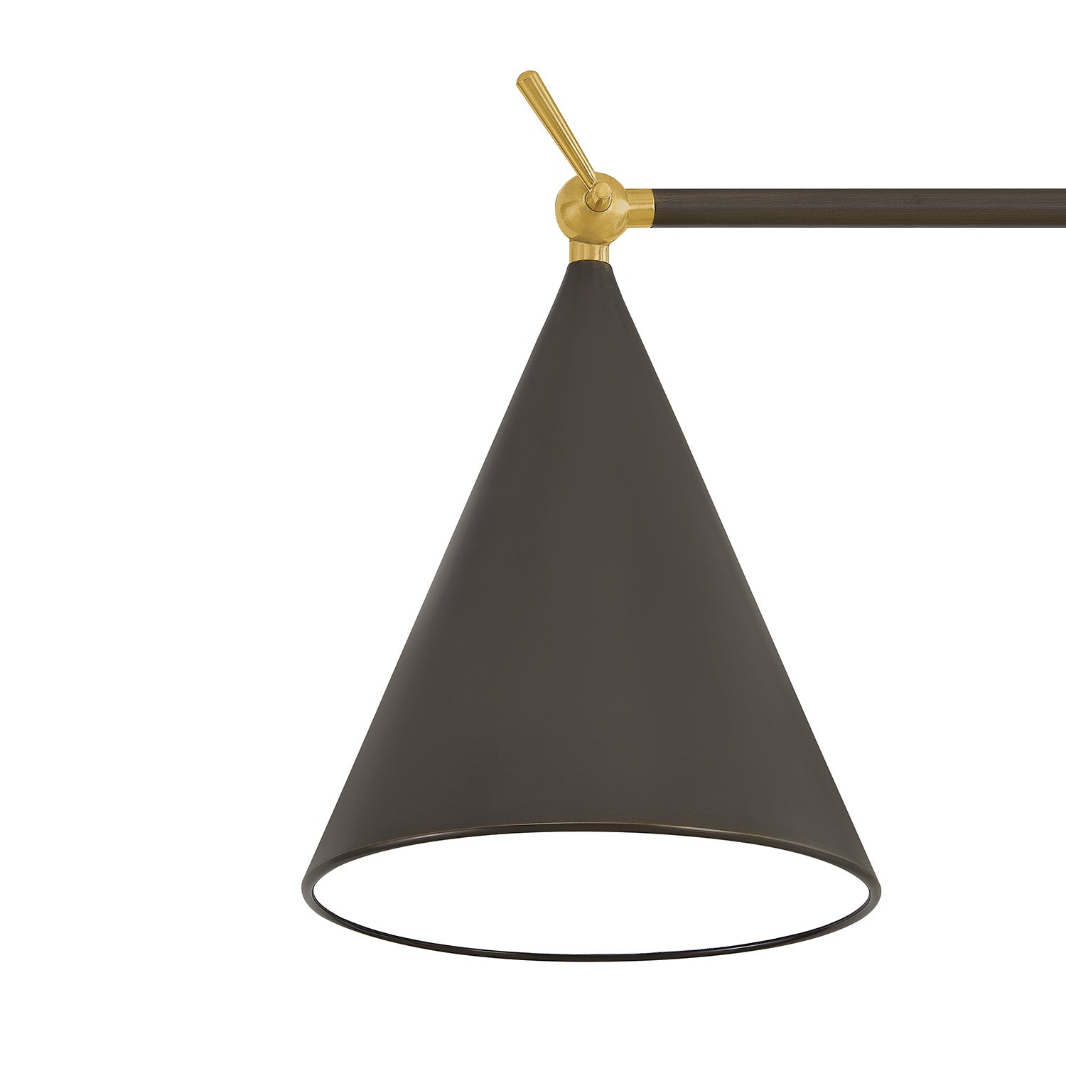Hayes Floor Lamp, Bronze with Aged Brass