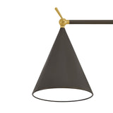 Hayes Floor Lamp, Bronze with Aged Brass