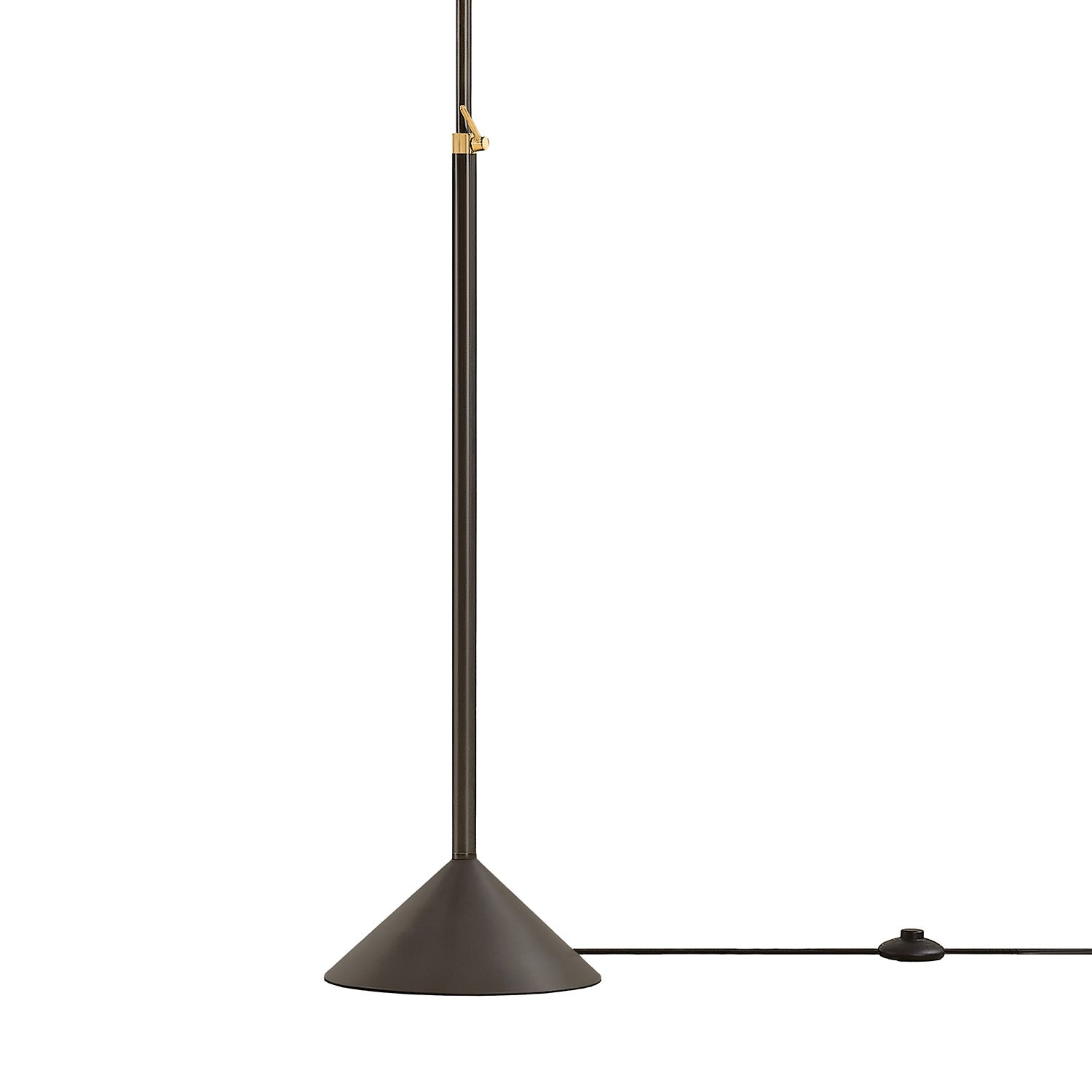 Hayes Floor Lamp, Bronze with Aged Brass