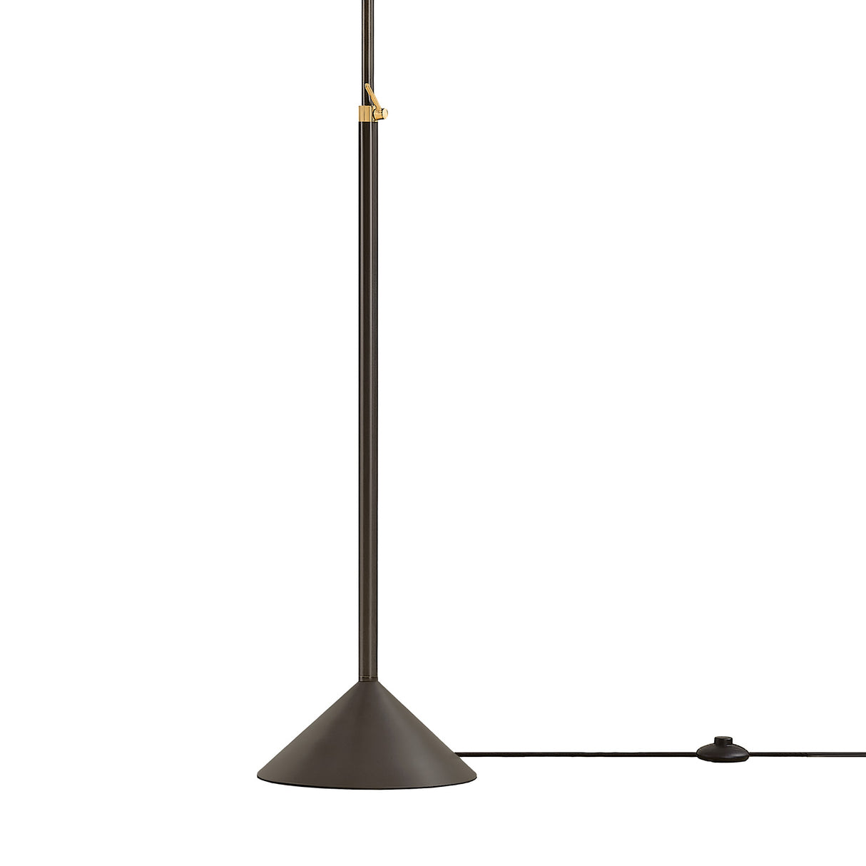 Hayes Floor Lamp, Bronze with Aged Brass