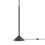 Hayes Floor Lamp, Bronze with Aged Brass