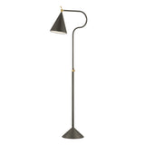 Hayes Floor Lamp, Bronze with Aged Brass