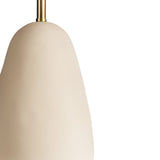 Tessa Table Lamp, Textured Beige with Aged Brass