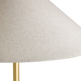 Tessa Table Lamp, Textured Beige with Aged Brass