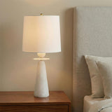 Juliet Table Lamp 30", Alabaster with Brass Accents