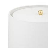 Juliet Table Lamp, Alabaster with Brass Accents