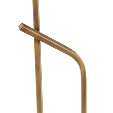 Luke Floor Lamp, Patina Brass
