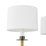 Marlowe 6 Light Chandelier 36", Old Bronze with Brass Accents