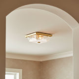 Kira Flush Mount 13" for Transitional home with Beige walls