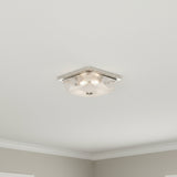 Kira Flush Mount 13" for Modern home with White Ceiling