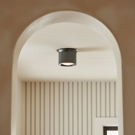 Jonah LED Flush Mount 7" for Modern home with Beige Walls