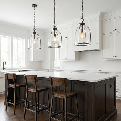 Lana Pendant 16" for Modern Farmhouse home with White Shiplap