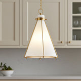 Leo Pendant 16" for Transitional home with Cream Cabinets