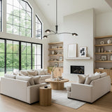 Royce 3 Light Chandelier 67", Soft Black