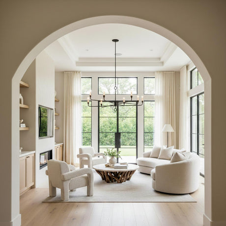 Adalyn 8 Light Chandelier 41", Antique Iron