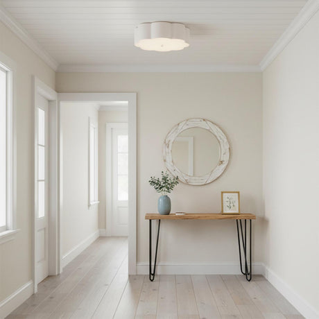 Shana Flush Mount 14", Antique White