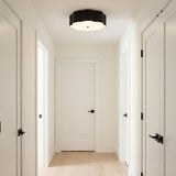 Shana Flush Mount 14", Matte Black