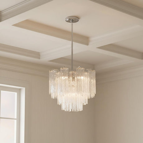 Grace 4 Light Mini Chandelier 18", Chrome with Clear Glass