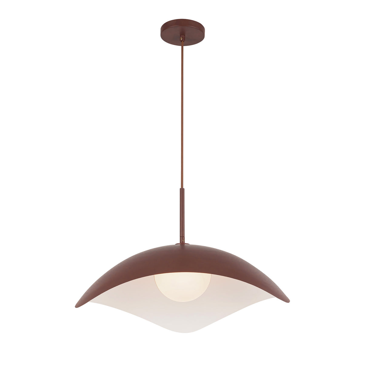 Presley Pendant 22", Maroon