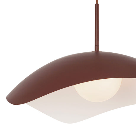 Presley Pendant 22", Maroon