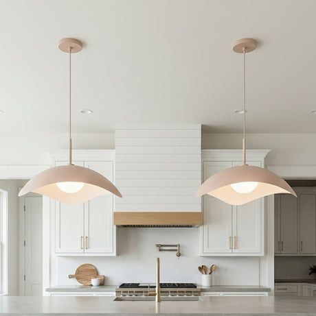 Presley Pendant 22", Blush for Modern Farmhouse home with White Shiplap