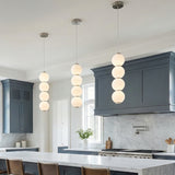 Shai LED Pendant 5", Brushed Nickel and Opal Glass
