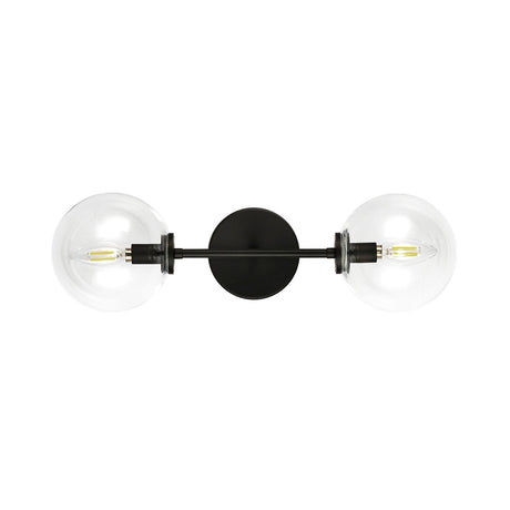 Gurt 2 Light Wall Sconce 20", Matte Black