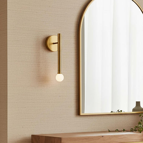 Shiloh 1 Light LED Wall Sconce 14", Brushed Brass