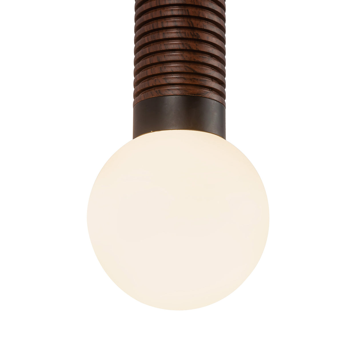Shiloh 1 Light LED Wall Sconce 14", Matte Black and Walnut
