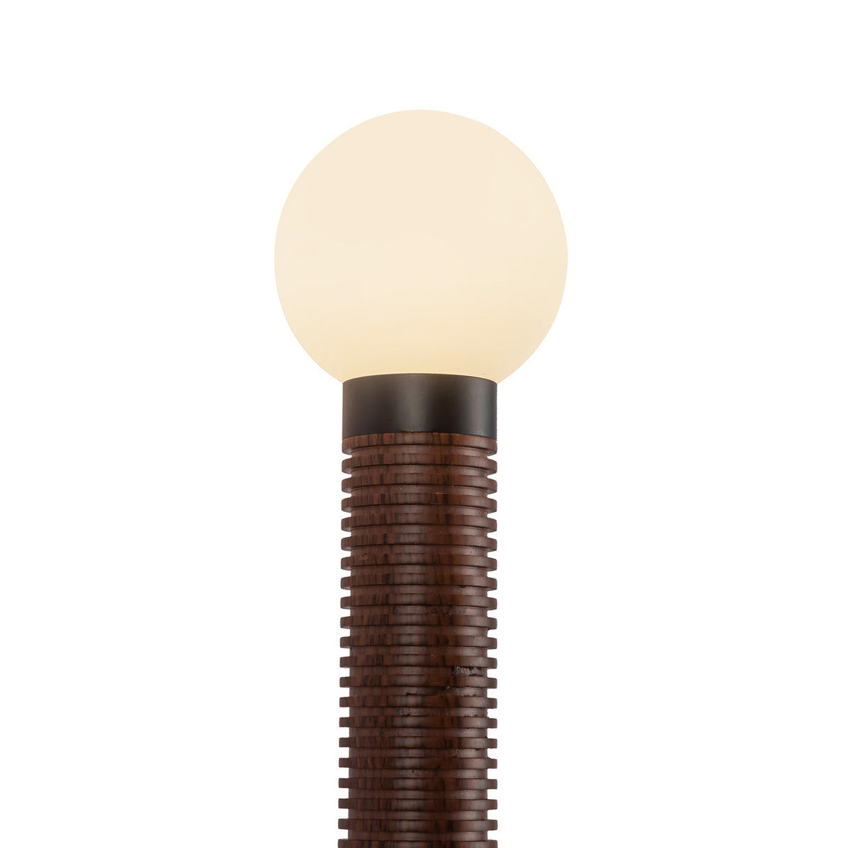 Shiloh 2 Light LED Wall Sconce 23", Matte Black and Walnut