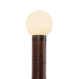 Shiloh 2 Light LED Wall Sconce 23", Matte Black and Walnut