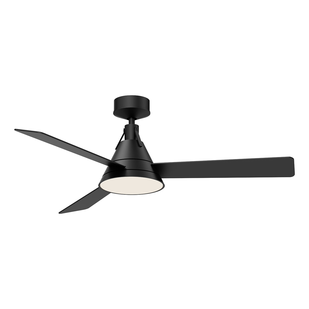 Monroe Ceiling Fan 54", Matte Black with LED Light, 6-Speed Reversible Air Flow, Remote Control
