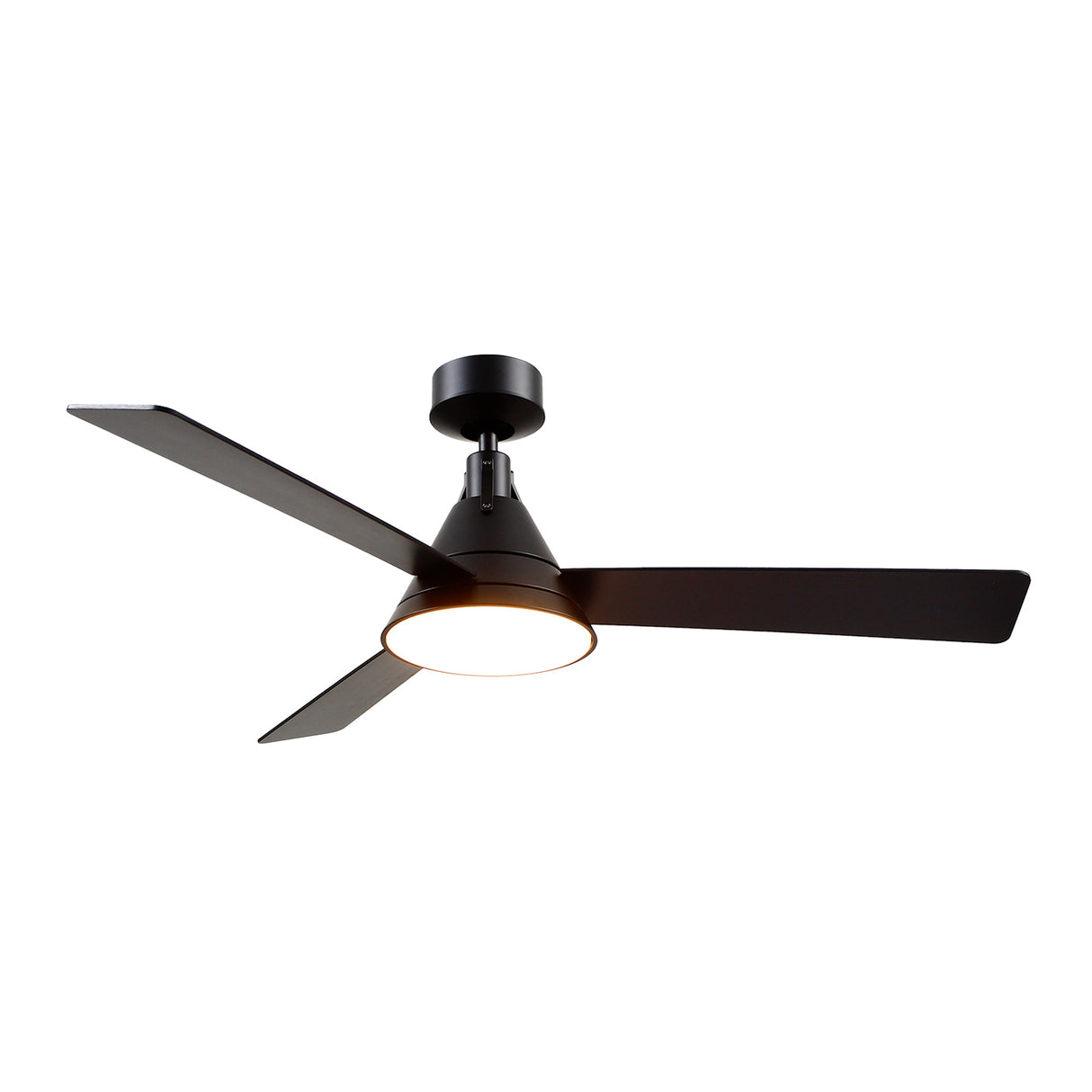 Monroe Ceiling Fan 54", Matte Black with LED Light, 6-Speed Reversible Air Flow, Remote Control