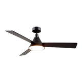 Monroe Ceiling Fan 54", Matte Black with LED Light, 6-Speed Reversible Air Flow, Remote Control