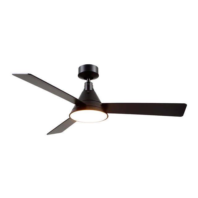 Monroe Ceiling Fan 54", Matte Black with LED Light, 6-Speed Reversible Air Flow, Remote Control