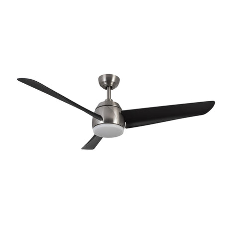 Lorain LED Ceiling Fan 54", Brushed Nickel and Matte Black