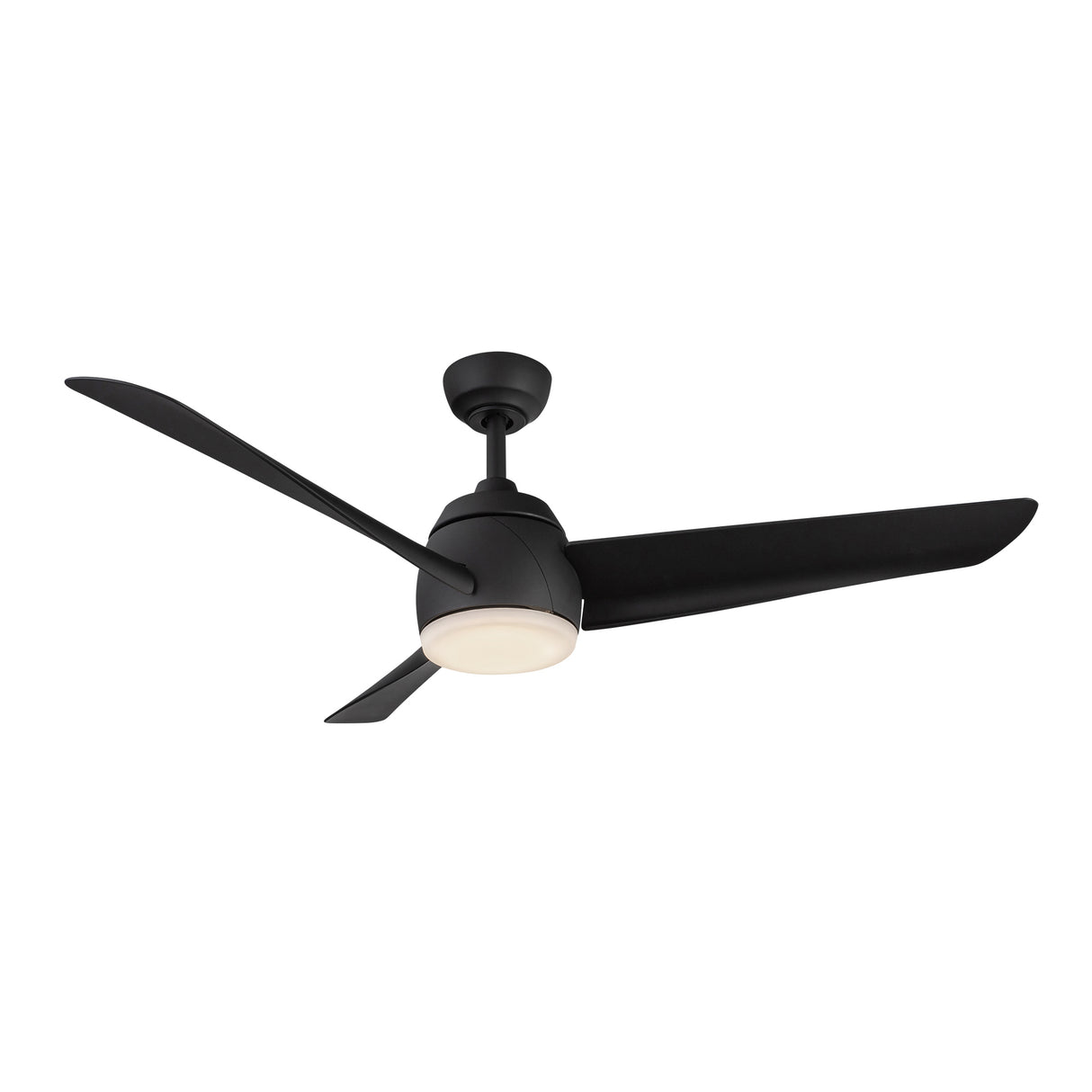Lorain LED Light Ceiling Fan 54", Matte Black Smart Fan, 3-Speed, Reversible, High Performance Air Flow