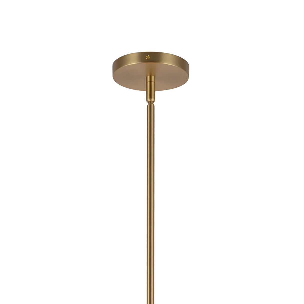 Sabina Pendant 16", Brushed Brass with Rattan Shade