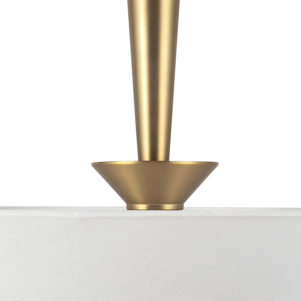 Sabina Pendant 16", Brushed Brass with Linen Shade