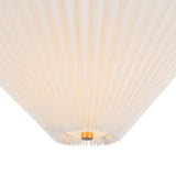 Sabina Semi-Flush Mount 16", Brushed Brass with Pleated Shade