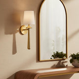 Sabina Wall Sconce 18", Brushed Brass