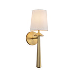 Sabina Wall Sconce 18", Brushed Brass