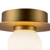 Sol LED Flush Mount 6", Brushed Brass
