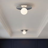 Sol LED Flush Mount 10" for Modern home with White Ceiling