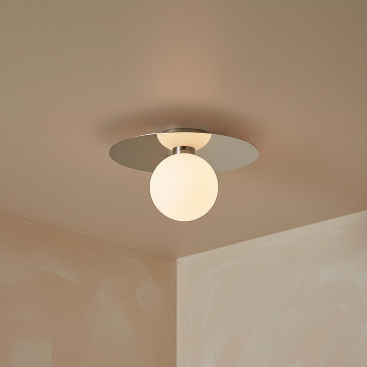 Sol Medium LED Flush Mount 14", Chrome